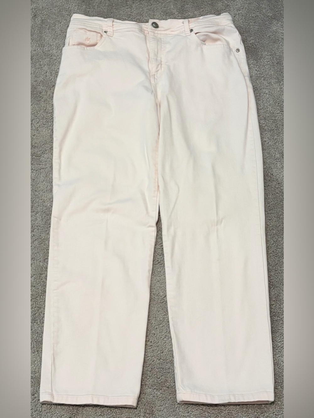 Gloria Vanderbilt Jeans Size 12 Short Women’s Pastel Pink Measured 32x28